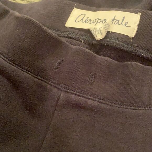 Aeropostale Navy Joggers Straight Leg Size Small Woman’s - Picture 10 of 11